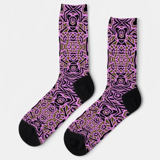 Bright Socks Fractal Seamless Patterns 0041977 ソックス (左)