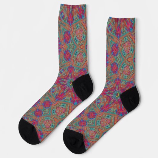 Bright Socks Fractal Seamless Patterns 0041980 ソックス (左)