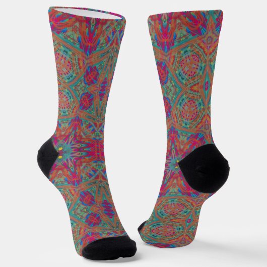 Bright Socks Fractal Seamless Patterns 0041980 ソックス (傾斜あり)
