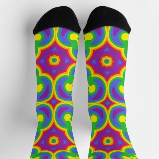Bright Socks Fractal Seamless Patterns 0041990 ソックス (上部)