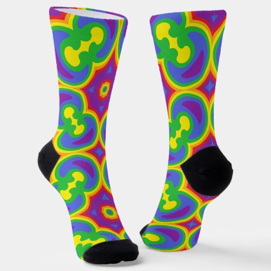 Bright Socks Fractal Seamless Patterns 0041990 ソックス (傾斜あり)