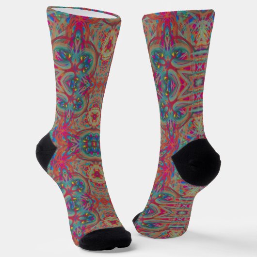 Bright Socks Fractal Seamless Patterns 0041991 ソックス (傾斜あり)