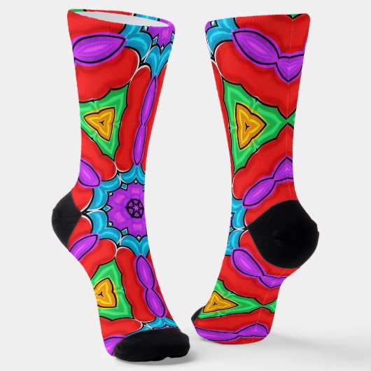 Bright Socks Fractal Seamless Patterns 0041992 ソックス (傾斜あり)