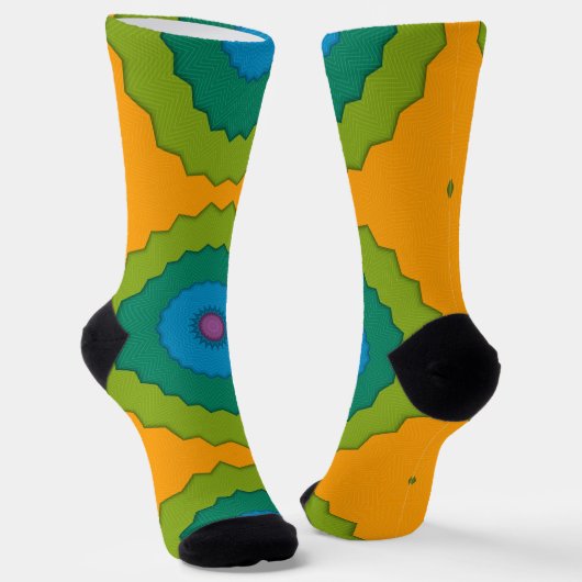 Bright Socks Fractal Seamless Patterns 0041997 ソックス (傾斜あり)