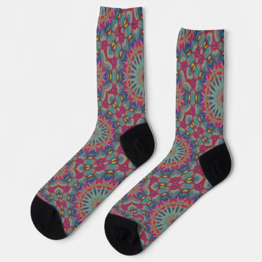 Bright Socks Fractal Seamless Patterns 0042003 ソックス (左)