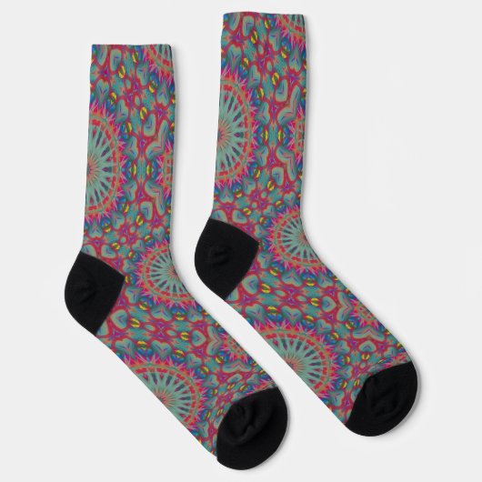 Bright Socks Fractal Seamless Patterns 0042003 ソックス (右)