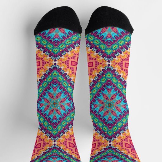 Bright Socks Fractal Seamless Patterns 0042014 ソックス (上部)