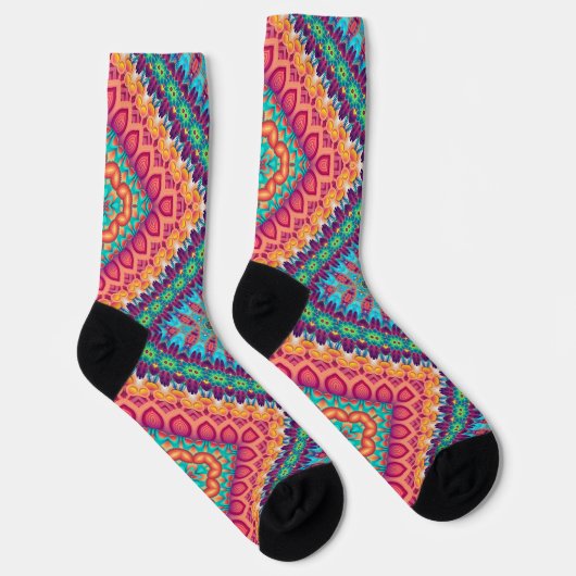 Bright Socks Fractal Seamless Patterns 0042014 ソックス (右)