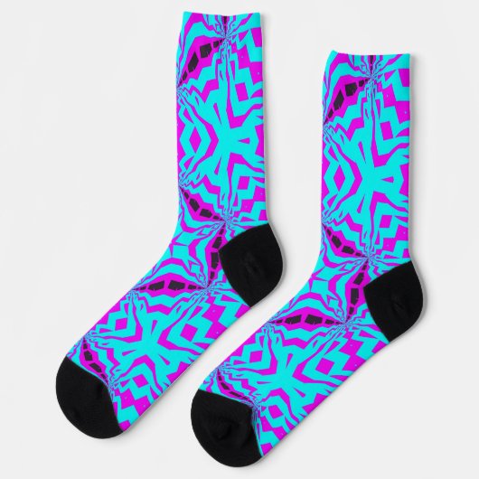 Bright Socks Fractal Seamless Patterns 0042019 ソックス (左)