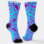 Bright Socks Fractal Seamless Patterns 0042019 ソックス (傾斜あり)