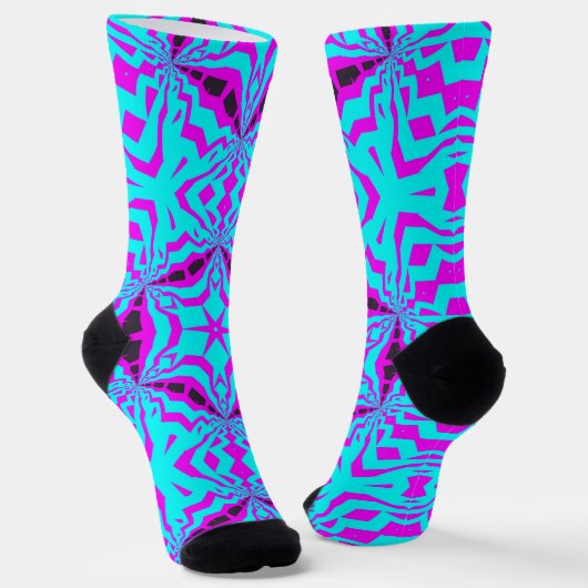 Bright Socks Fractal Seamless Patterns 0042019 ソックス (傾斜あり)