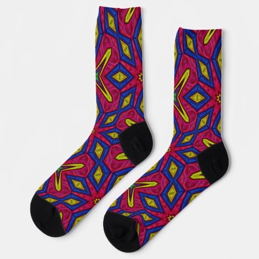 Bright Socks Fractal Seamless Patterns 0042020 ソックス (左)