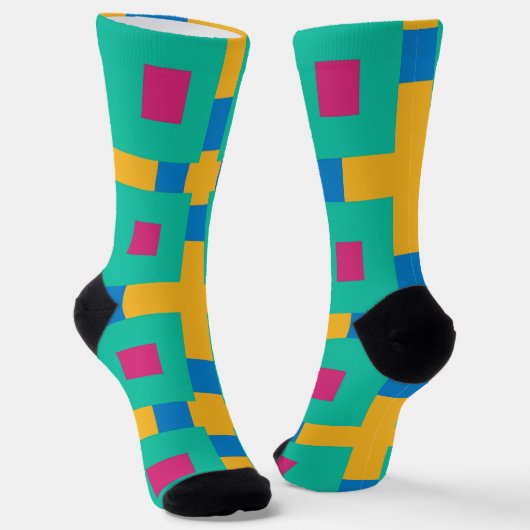 Bright Socks Fractal Seamless Patterns 0042025 ソックス (傾斜あり)