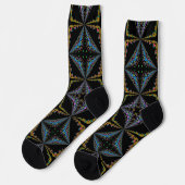 Bright Socks Fractal Seamless Patterns 0042027 ソックス (左)