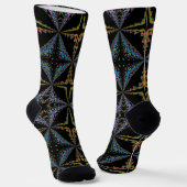Bright Socks Fractal Seamless Patterns 0042027 ソックス (傾斜あり)