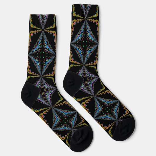 Bright Socks Fractal Seamless Patterns 0042027 ソックス (右)