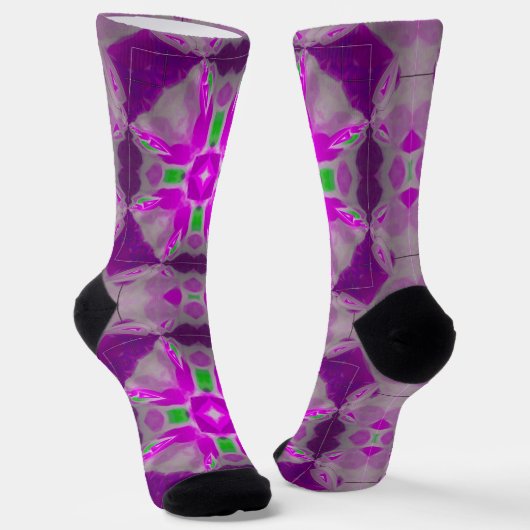 Bright Socks Fractal Seamless Patterns 0042031 ソックス (傾斜あり)