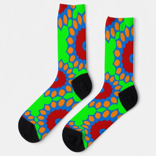 Bright Socks Fractal Seamless Patterns 0042037 ソックス (左)