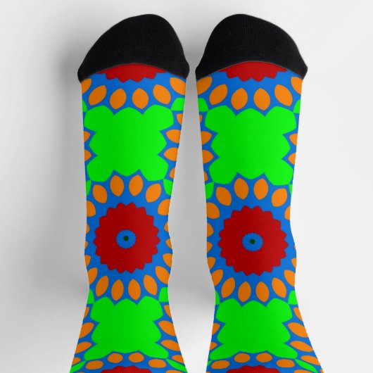 Bright Socks Fractal Seamless Patterns 0042037 ソックス (上部)