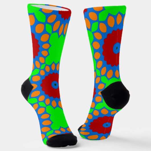 Bright Socks Fractal Seamless Patterns 0042037 ソックス (傾斜あり)