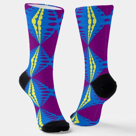 Bright Socks Fractal Seamless Patterns 0042039 ソックス (傾斜あり)