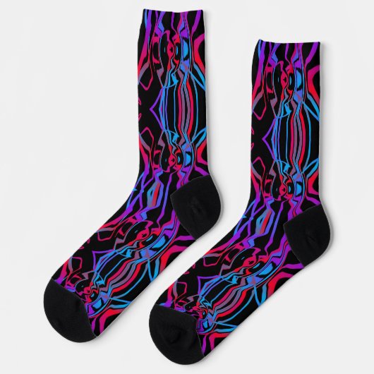 Bright Socks Fractal Seamless Patterns 0042041 ソックス (左)