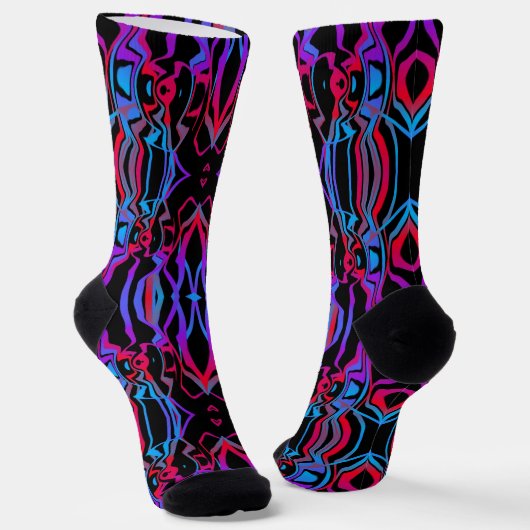 Bright Socks Fractal Seamless Patterns 0042041 ソックス (傾斜あり)