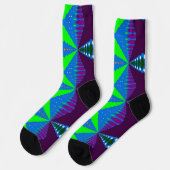 Bright Socks Fractal Seamless Patterns 0042042 ソックス (左)