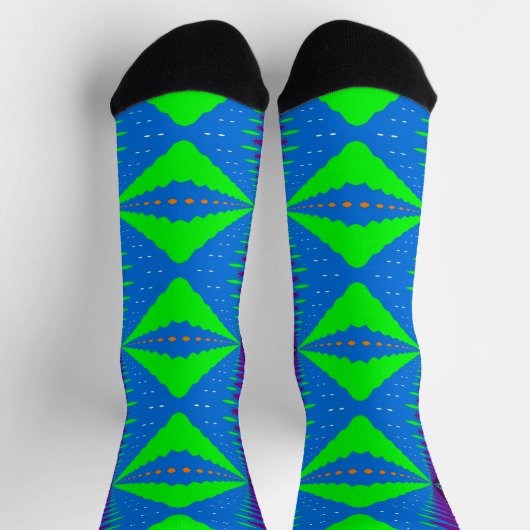 Bright Socks Fractal Seamless Patterns 0042042 ソックス (上部)
