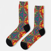 Bright Socks Fractal Seamless Patterns 0042043 ソックス (左)