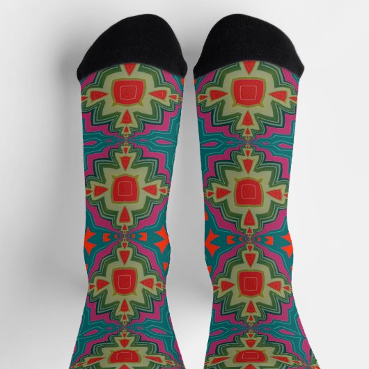 Bright Socks Fractal Seamless Patterns 0042043 ソックス (上部)