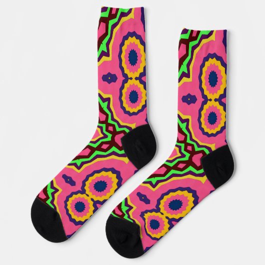 Bright Socks Fractal Seamless Patterns 0042048 ソックス (左)
