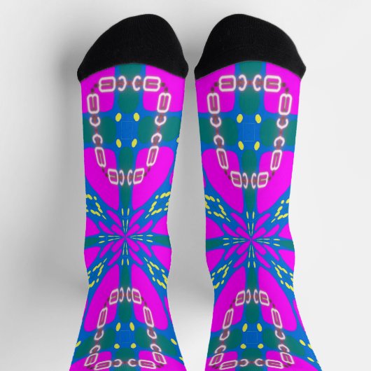 Bright Socks Fractal Seamless Patterns 0042049 ソックス (上部)