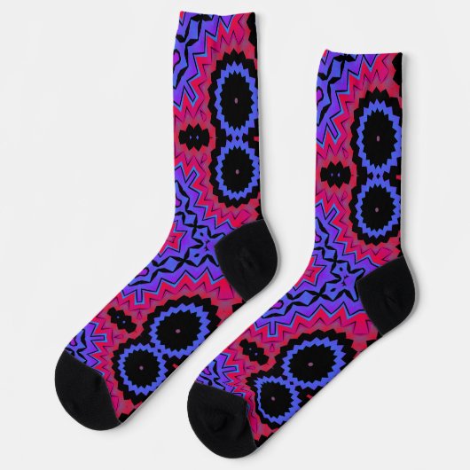 Bright Socks Fractal Seamless Patterns 0042050 ソックス (左)