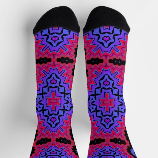 Bright Socks Fractal Seamless Patterns 0042050 ソックス (上部)
