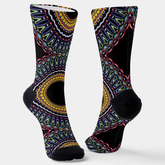 Bright Socks Fractal Seamless Patterns 0042051 ソックス (傾斜あり)