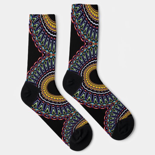 Bright Socks Fractal Seamless Patterns 0042051 ソックス (右)