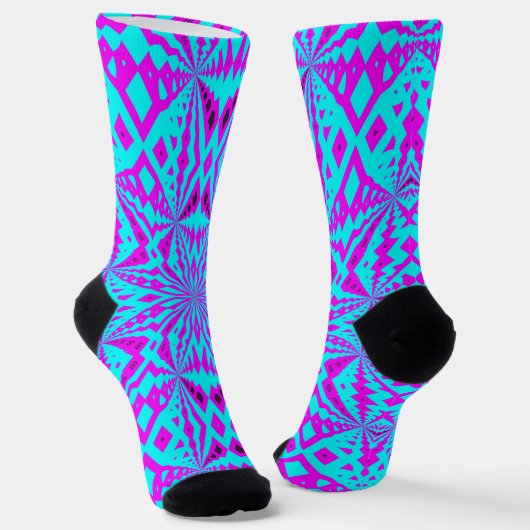 Bright Socks Fractal Seamless Patterns 0042053 ソックス (傾斜あり)