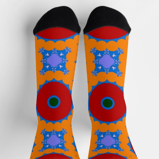 Bright Socks Fractal Seamless Patterns 0042056 ソックス (上部)