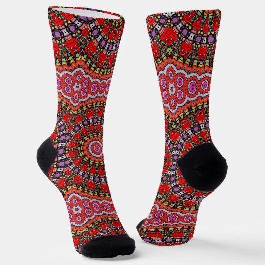 Bright Socks Fractal Seamless Patterns 0042063 ソックス (傾斜あり)