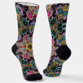 Bright Socks Fractal Seamless Patterns 0042065 ソックス (傾斜あり)