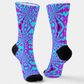 Bright Socks Fractal Seamless Patterns 0042070 ソックス (傾斜あり)