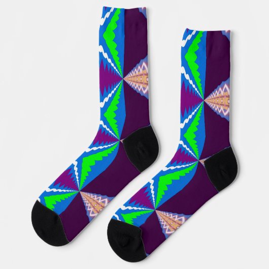 Bright Socks Fractal Seamless Patterns 0042076 ソックス (左)