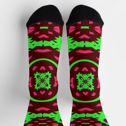 Bright Socks Fractal Seamless Patterns 0042085 ソックス (上部)