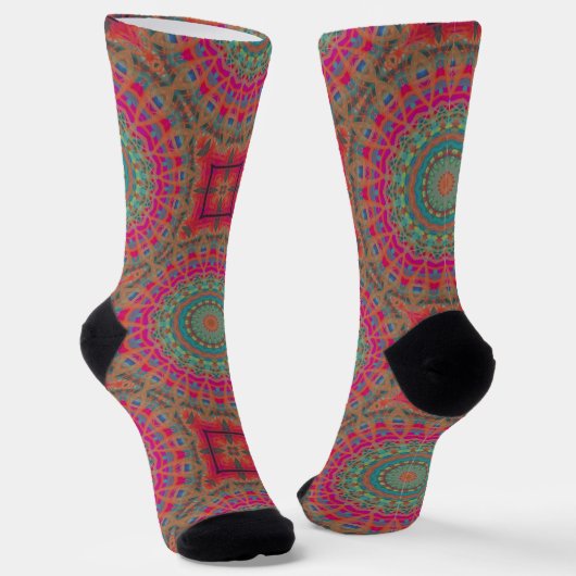 Bright Socks Fractal Seamless Patterns 0042086 ソックス (傾斜あり)