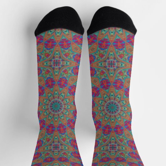 Bright Socks Fractal Seamless Patterns 0042088 ソックス (上部)