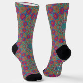 Bright Socks Fractal Seamless Patterns 0042088 ソックス (傾斜あり)