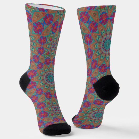 Bright Socks Fractal Seamless Patterns 0042088 ソックス (傾斜あり)