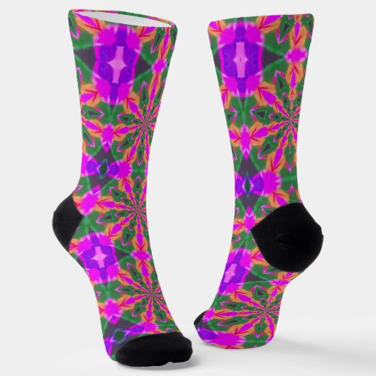 Bright Socks Fractal Seamless Patterns 0042089 ソックス (傾斜あり)