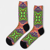 Bright Socks Fractal Seamless Patterns 0042090 ソックス (左)